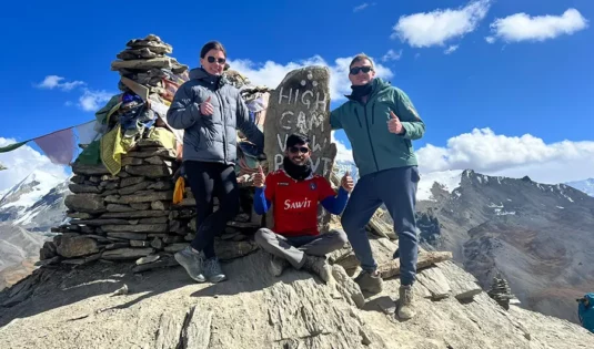 High Camp View Point on the way to Thorong La Pass