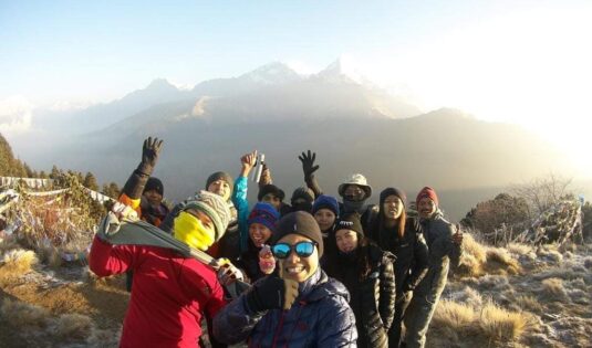 Group photo on View point