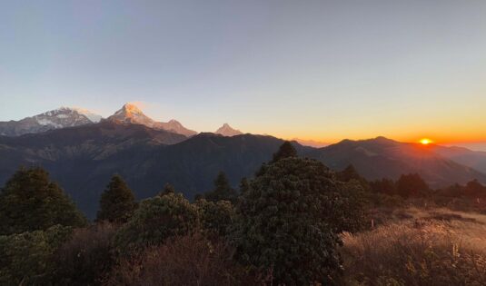 Sunrise from poon hill