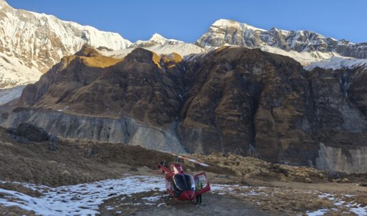 Annapurn abase camp helli pad