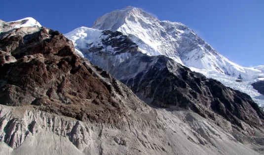Himalayan Peaks from Makalu Base Camp
