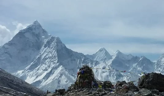 Flying to Everest Base Camp