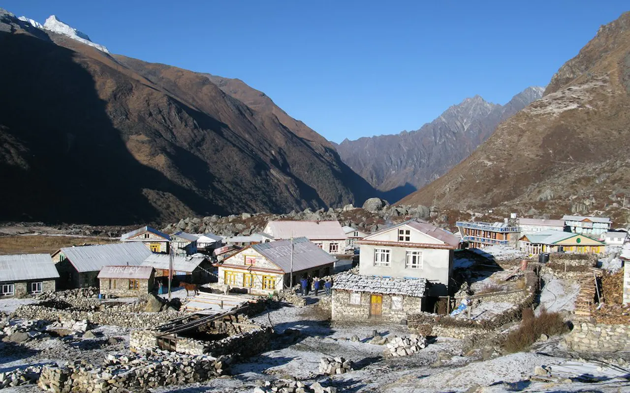 Nyangin Gompa teahouse